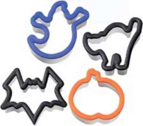 Halloween Grippy 4 pc Cookie Cutter Set - Click Image to Close